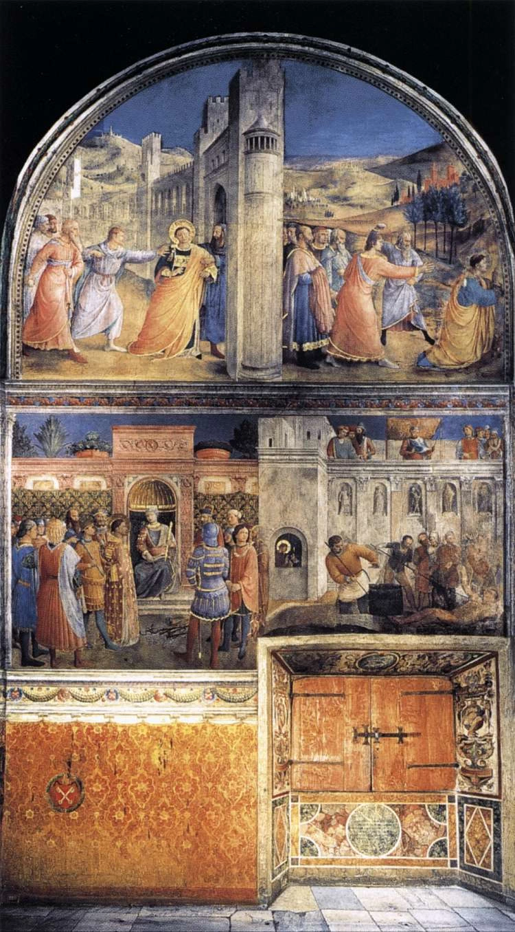 Cappella Niccolina. la parete est - Palazzi Pontifici, Vatican